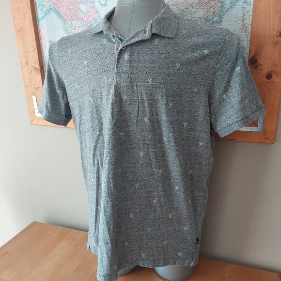 American Eagle Outfitters Flex Short Sleeve Patterned Polo Shirt Men's Large - Picture 1 of 13